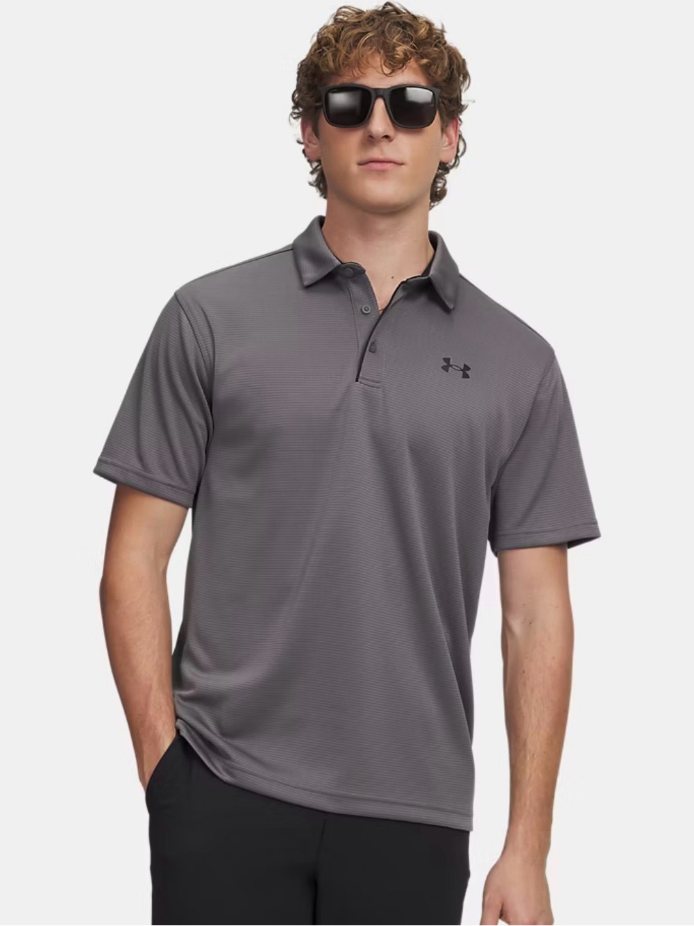 Under Armour Men’s Charcoal Athletic Polo